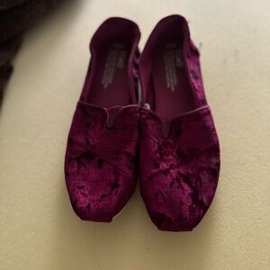 Toms Velvet Slip-On Shoes